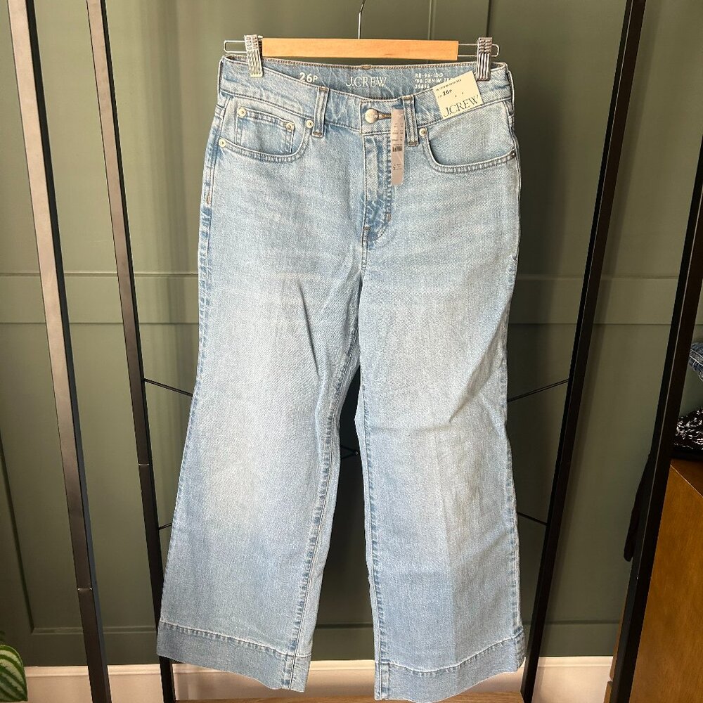 J.Crew Denim Trouser Jean. Sz 26 Petite. NWT - Picture 2 of 4